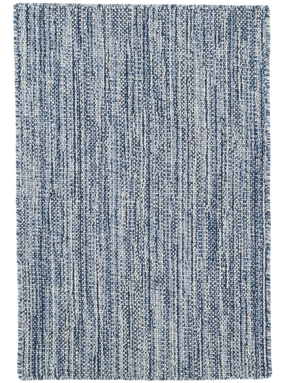 Annie Selke Bella Handwoven Wool Rug by Bunny Williams | Navy Rug Size 2'6"x8' - Picture 1 of 4